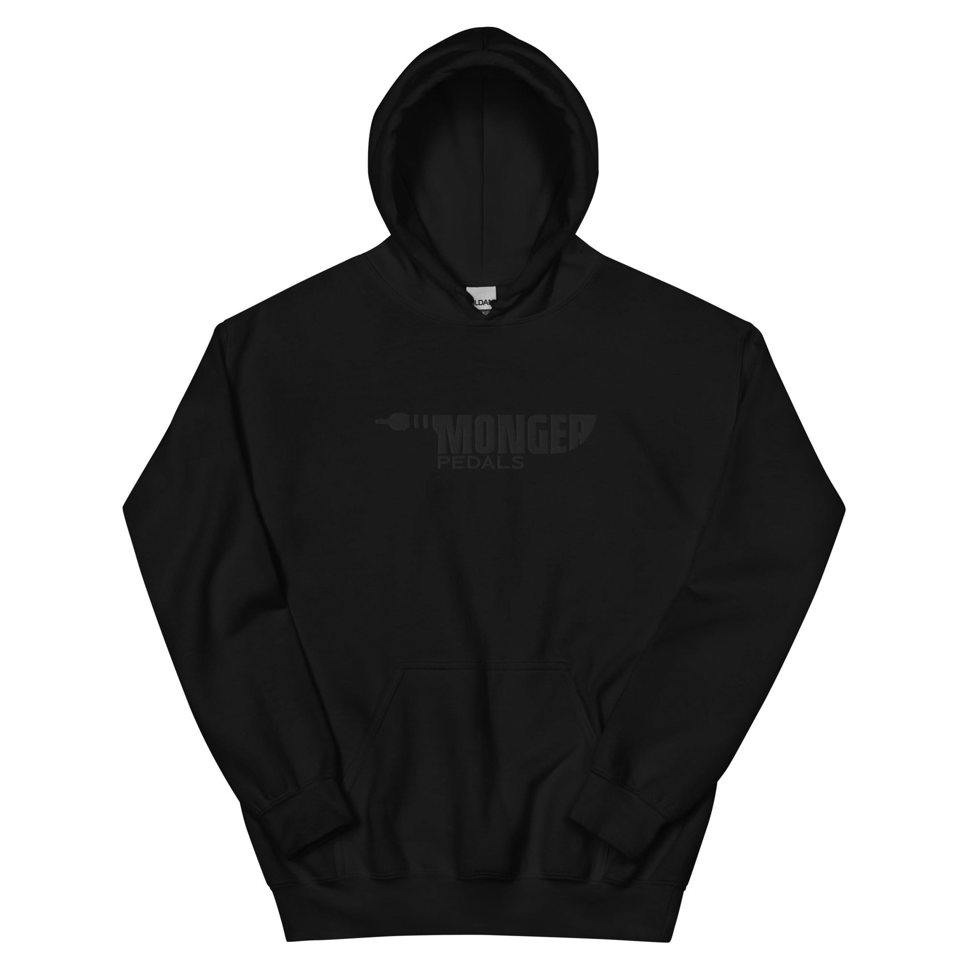 Monger Pedals Black Embroidered Logo Hoodie